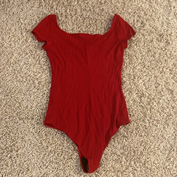 Reformation Scarlet Ribbed bodysuit size XL - Picture 4 of 4